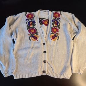 Vintage embroidered cardigan